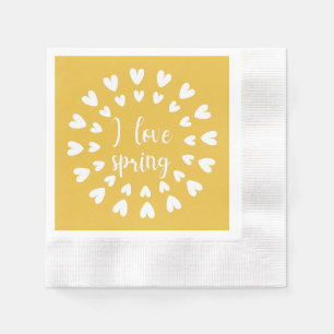 Spring Love, Little Hearts Napkin