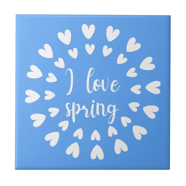 Spring Love, Little Hearts Tile (Front)