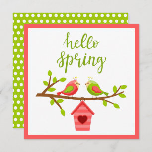 Spring Lovebirds Card
