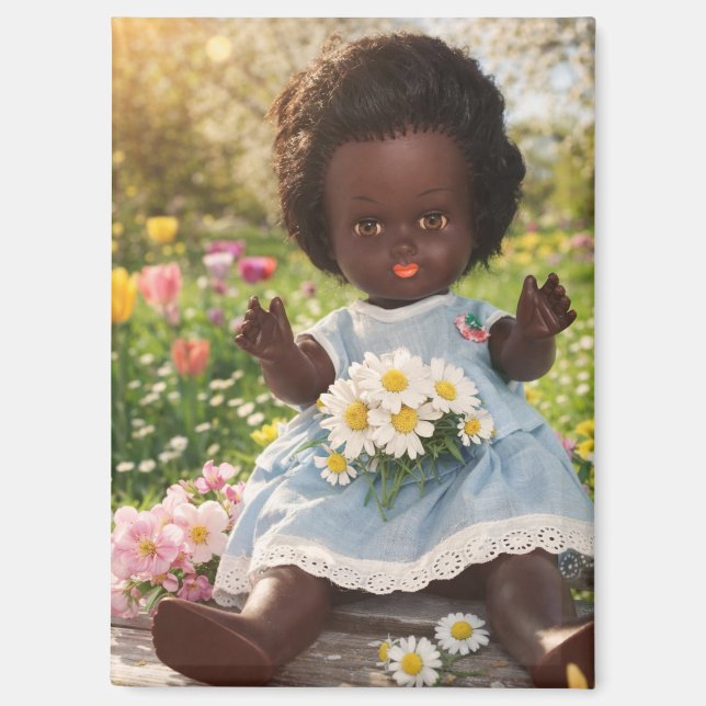 Spring Magic & Daisy Happiness Magnet (Front)