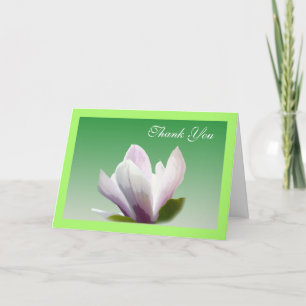 spring magnolia flower thank you card