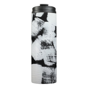 Spring magnolias, elegant fabric design. thermal tumbler