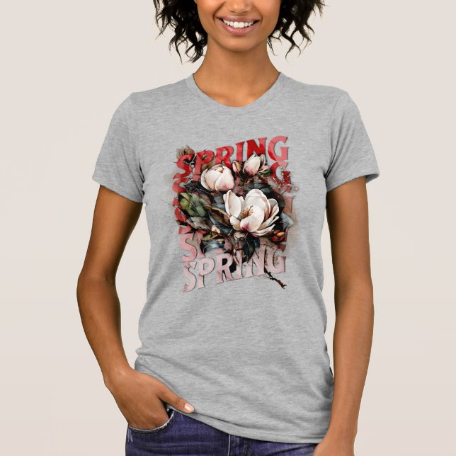 Spring Magnolias T-Shirt (Front)