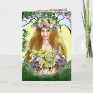Spring Maiden Card