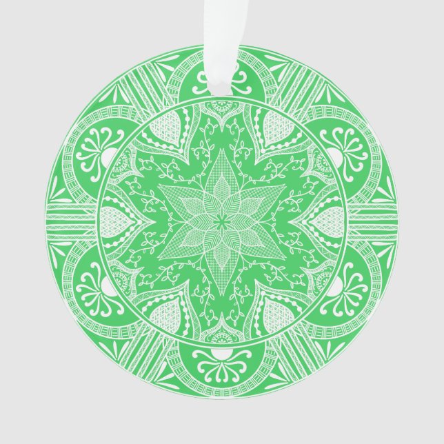 Spring Mandala Ornament (Front)