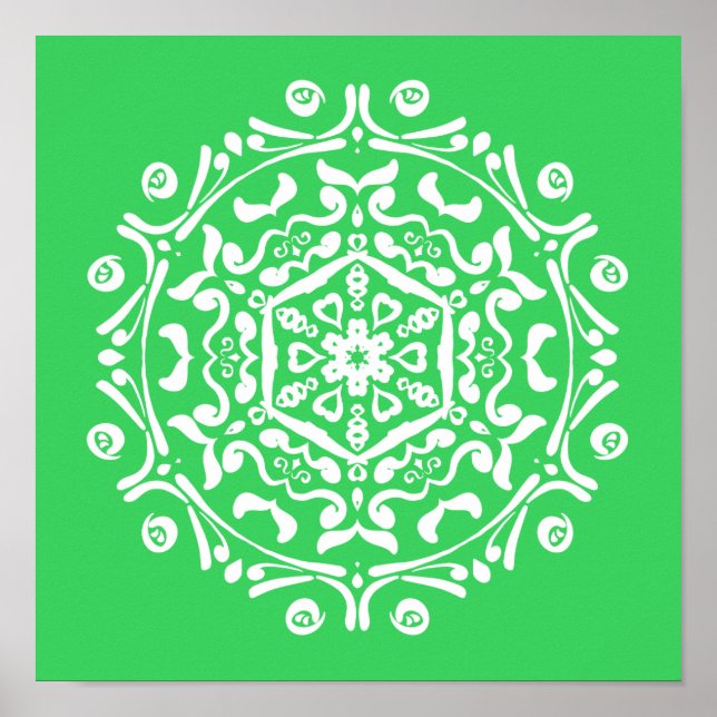 Spring Mandala Poster (Front)