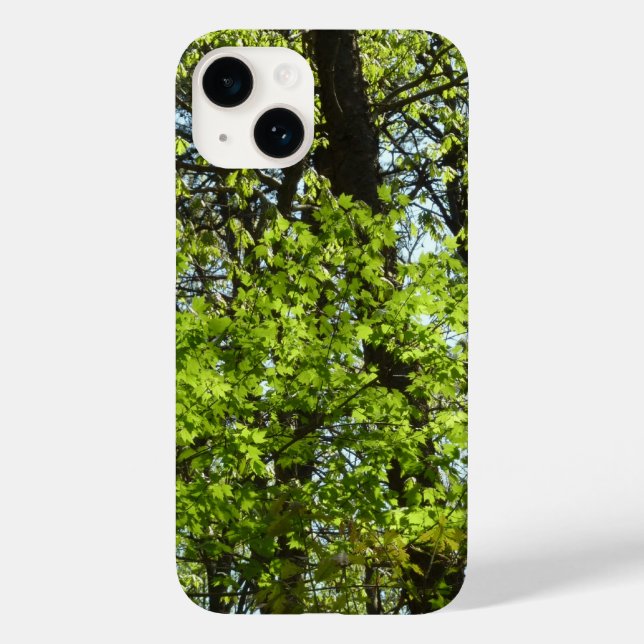Spring Maple Leaves Nature Case-Mate iPhone Case (Back)