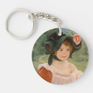 Spring: Margot Standing in a Garden 1900 Key Ring