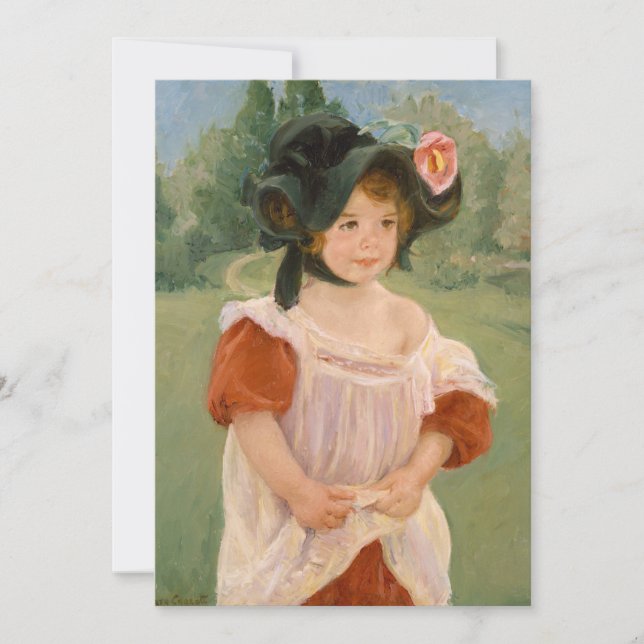Spring: Margot Standing in a Garden | Mary Cassatt (Front)