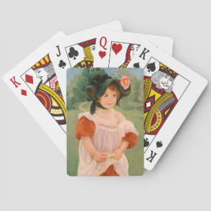 Spring: Margot Standing in a Garden Mary Cassatt Playing Cards