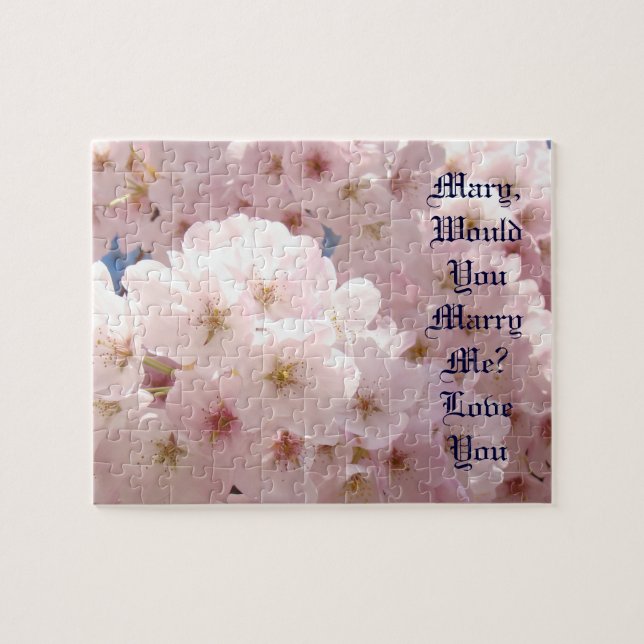 Spring Marriage Proposal puzzles Will You Marry Me (Horizontal)