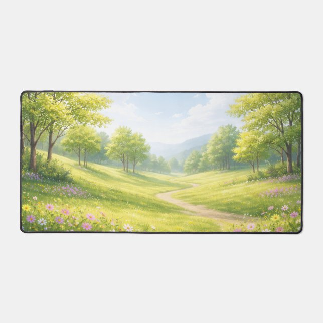 Spring Meadow Nature Mouse Pad (Front)