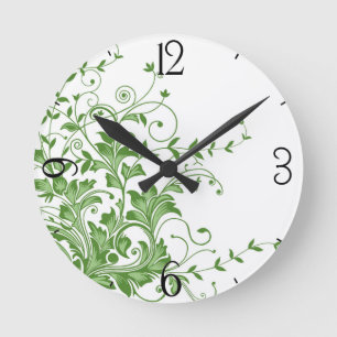 Spring Meadow Round Clock