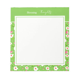 Spring Meadow Whimsy floral collection Notepad