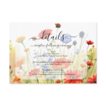 Spring Meadow Wildflowers Enclosure Card
