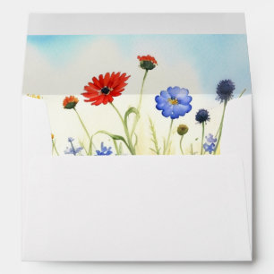 Spring Meadow Wildflowers Envelope