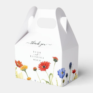 Spring Meadow Wildflowers Favour Gable Box