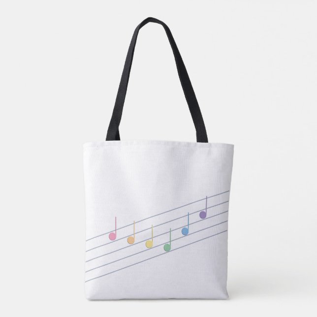 Spring Melody (Linear) Tote Bag (Back)