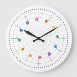 Spring Melody (Radial) Large Clock
