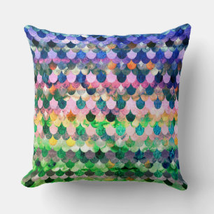 Spring Mermaidscales Mermaid Fishscales Scales Cushion
