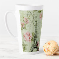 spring mint pink floral french paris eiffel tower