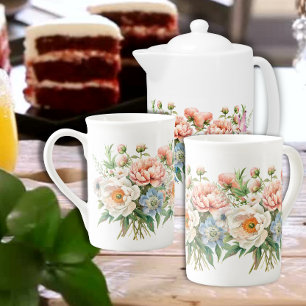Spring Moments Bouquet of Flowers Bone China Mug