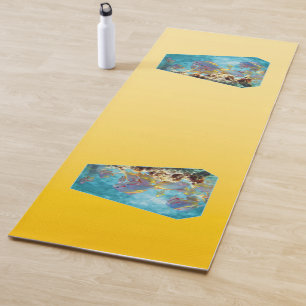 SPRING MOOD – Pastel Yellow   deep to light    Yoga Mat