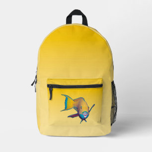 SPRING MOOD – Pastel Yellow light to deep Printed Backpack