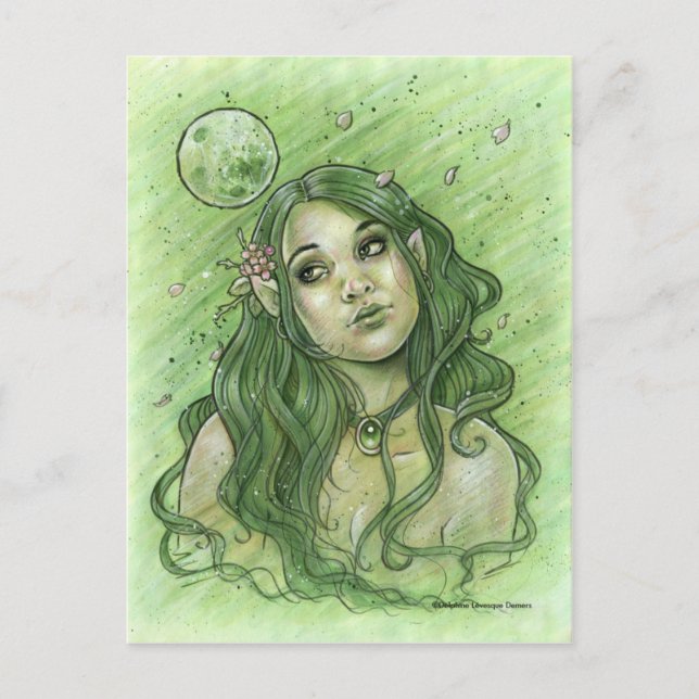 Spring Moon Postcard (Front)