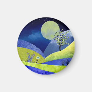 Spring Moonrise Magnet