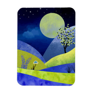 Spring Moonrise Magnet