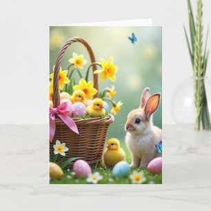 Spring Morning Animal Friends Card