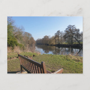 Spring Morning Walk in the Park Postcard