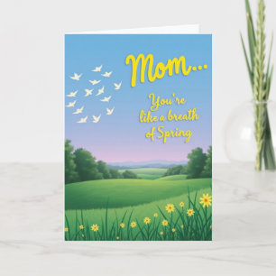 Spring Mother Day Meadow View Card