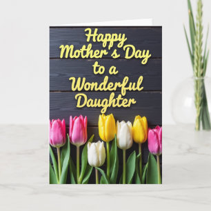 Spring Mothers Day Tulips Card