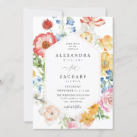 Spring Multi Colour Florals Wedding 2