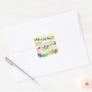 Spring Musical Bird Sticker