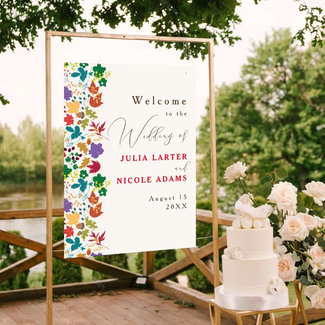 Spring Mustard Yellow Purple Meadow Flower Wedding Poster (Creator Uploaded)