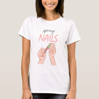 Spring Nails – Glossy Style T-Shirt