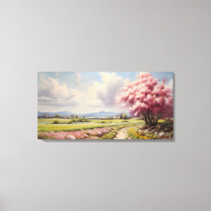 Spring nature landscape canvas print