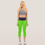 Spring Neon Green Black High Waisted Capris<br><div class="desc">Be in style with Spring Neon Green Black High Waisted Capris!</div>