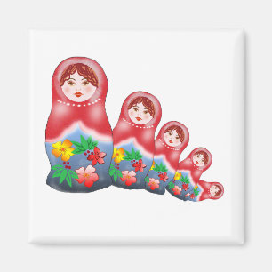 Spring Nesting Dolls Magnet