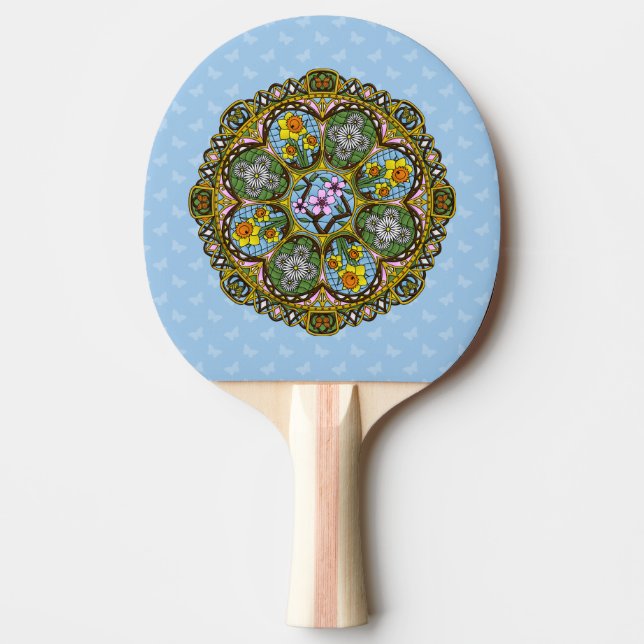 Spring Nouveau Ping Pong Paddle (Front)