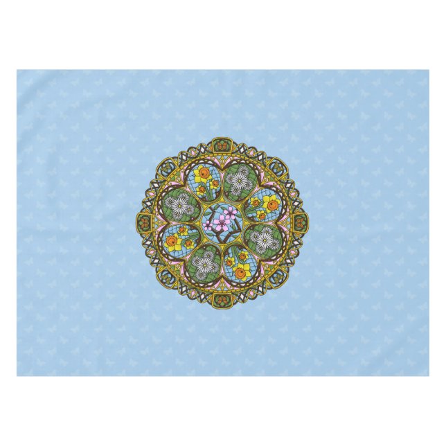 Spring Nouveau Tablecloth (Front (Horizontal))