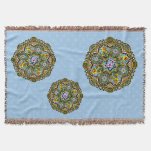 Spring Nouveau Throw Blanket