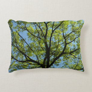 Spring Oak Tree Vibrant Nature Decorative Cushion