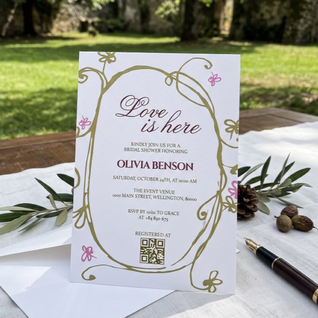  Spring Olive Brital Shower | Invitation (Creator Uploaded)