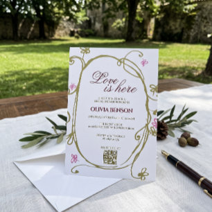 Spring Olive Brital Shower Invitation