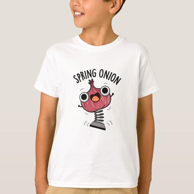 Spring Onion Funny Veggie Pun  T-Shirt (Front)