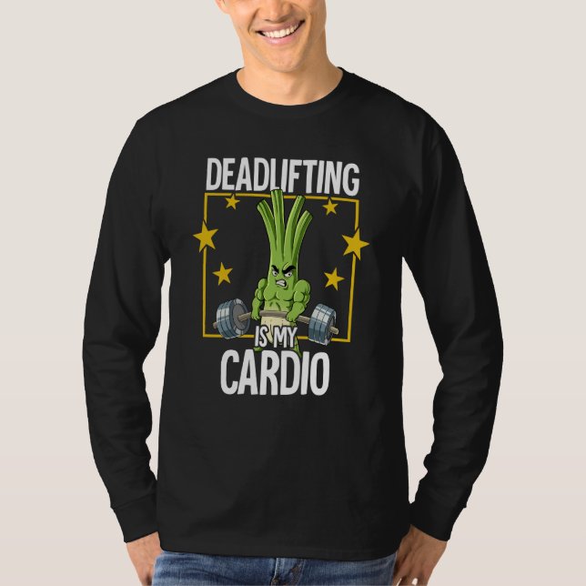 Spring Onion Gym Weight Training Deadlift  1 T-Shirt (Front)